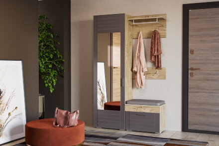 Модульная прихожая Livorno 3, графит 