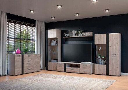 Комод 2 двери 4 ящика Бриз 