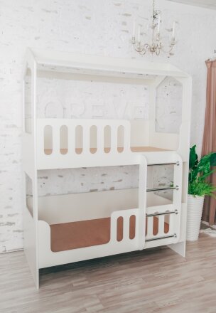 Кровать-домик 2-х ярусный без ящика 