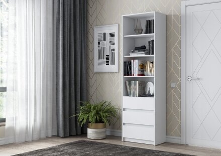 Стеллаж Айден СТЛ06-600, белый 