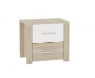 Тумба прикроватная Сопрано, Сонома/Белый (2 шт) 