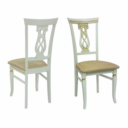 Стул Юта Слоновая кость/Атина золотой 